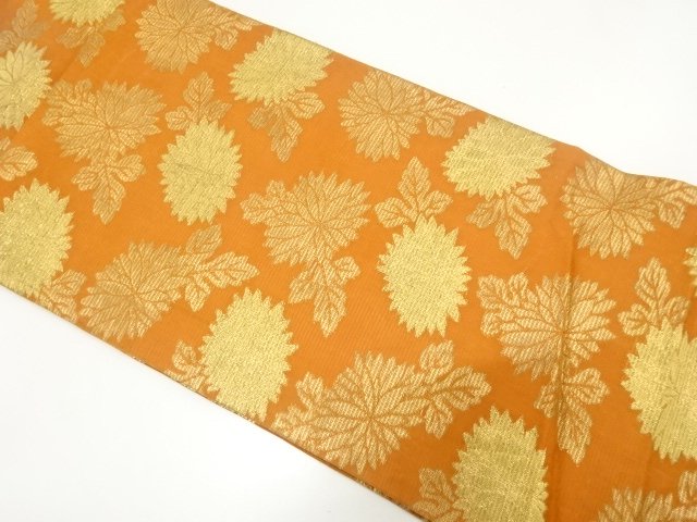 JAPANESE KIMONO / ANTIQUE KIMONO FOR SUMMER CHRYSANTHEMUM PATTERN WOVE